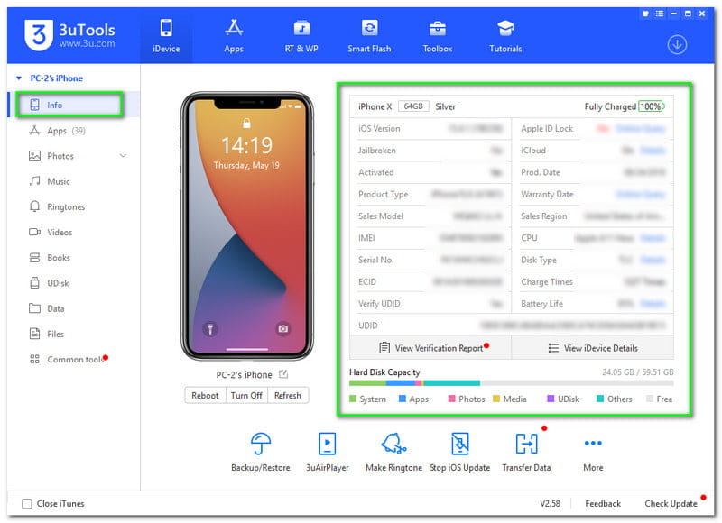 3uTools Info