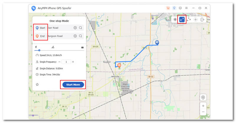 AnyMP4 iPhone GPS Spoofer