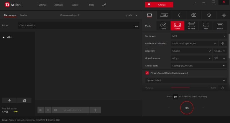 Action Interface