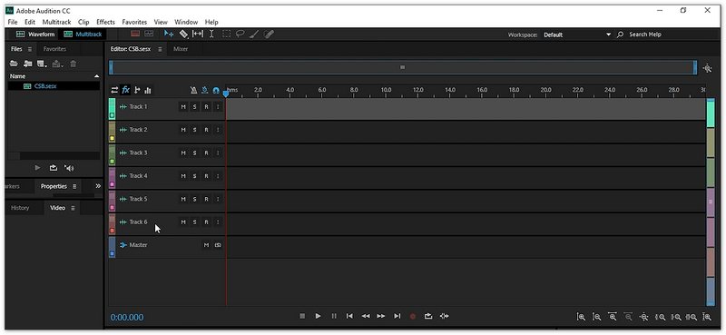 Adobe Audition Interface