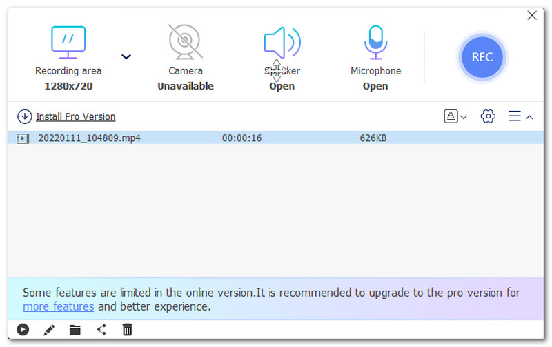 Aiseesoft Screen recorder Online