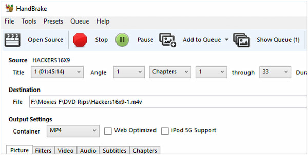 AnyDVD HD Alternatives Handbrake