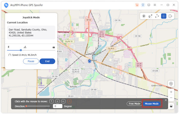 AnyMP4 iPhone GPS Spoofer