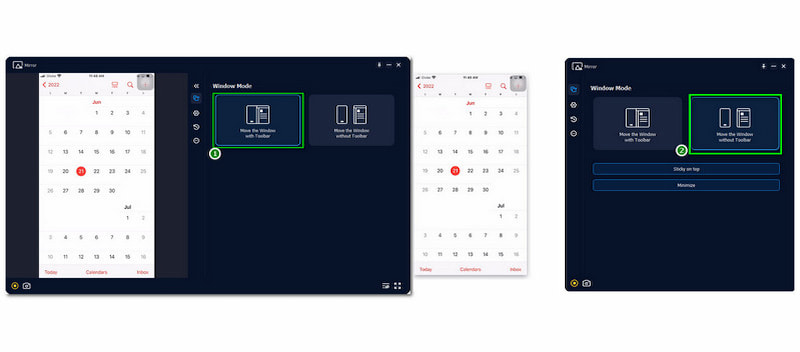 AnyMP4 Phone Mirror Window Mode