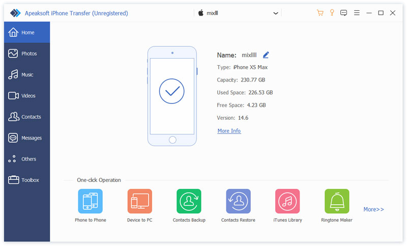 Apeaksoft iPhone Transfer