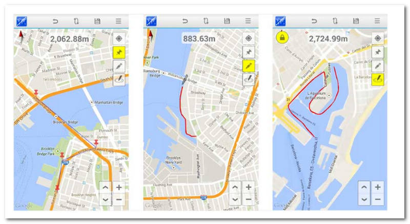 Area & Distance Map Measure