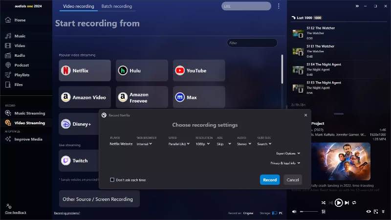 Audials One Cinch Alternatives