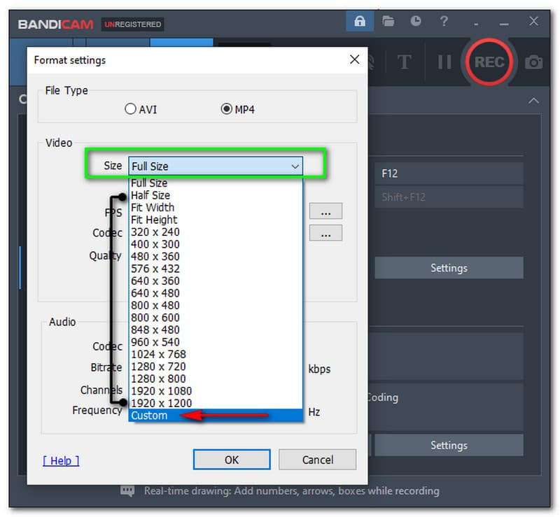 Bandicam Size