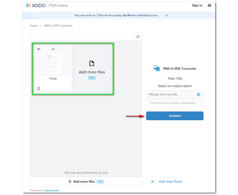 Best PNG to PDF Converters Xodo