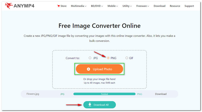 Best WEBP to PNG Converter AnyMP4 Free Image Online Converter