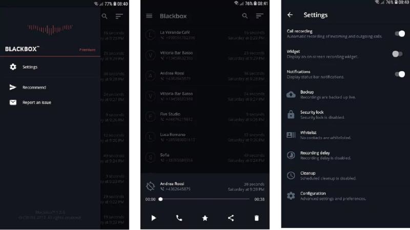 Black box Call Recorder App