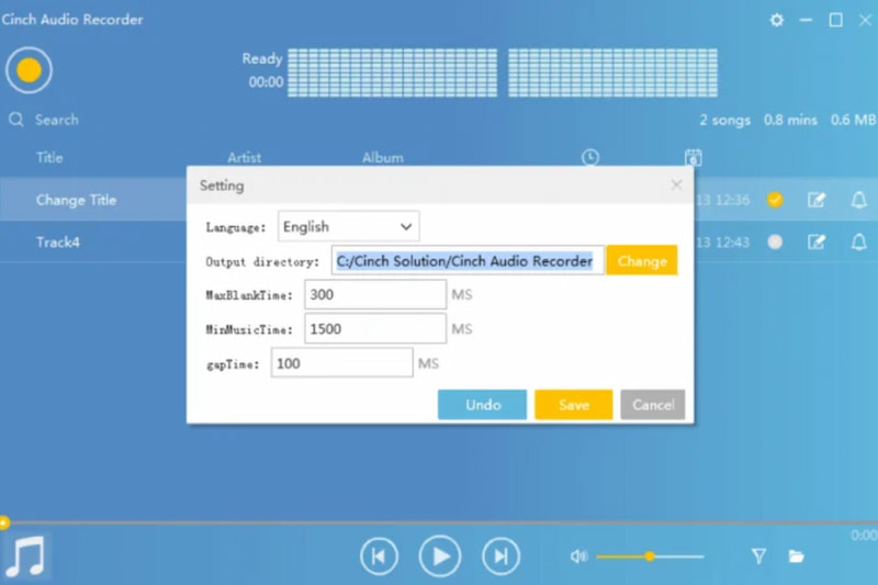 Cinch Audio Recorder