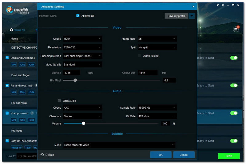 DVDFab Video Converter Windows