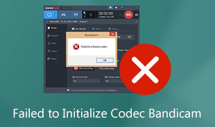 Failed To Initialize Codec Bandicam