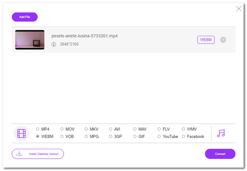 FVC Video WEBM MP4 Converter