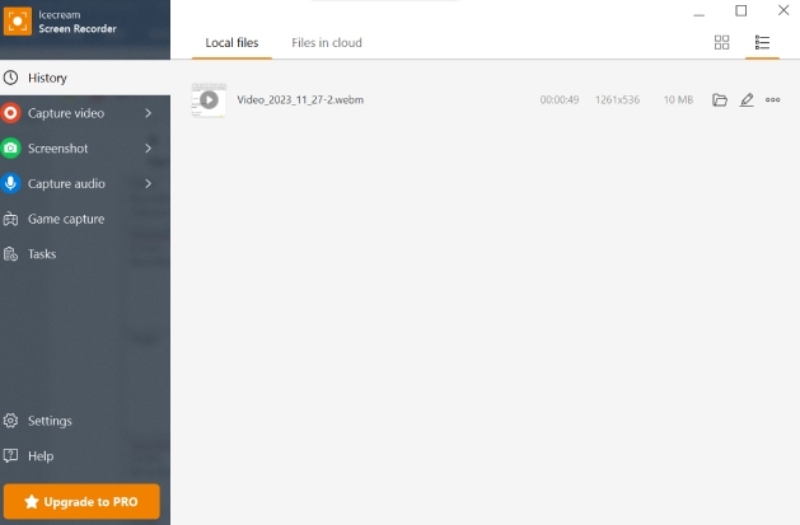 Icecream Screen Recorder