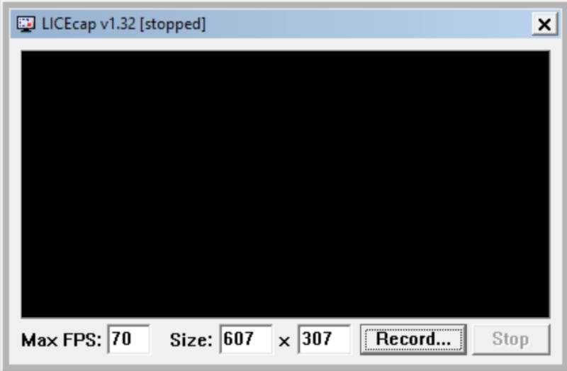 Licecap Interface