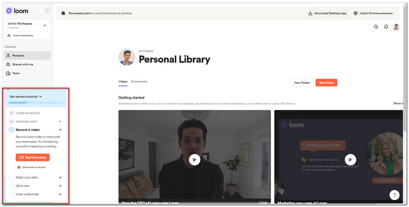 Loom Screen Recorder Chrome