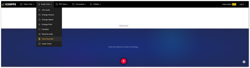 Online Voice Recorder Interface