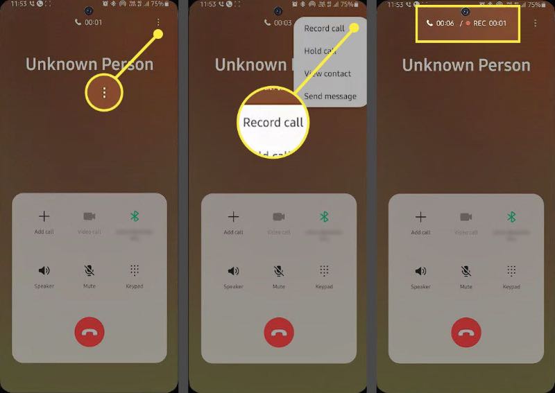 Samsung Phone Calls Recording