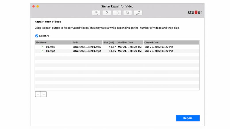 Stellar Repair For Video