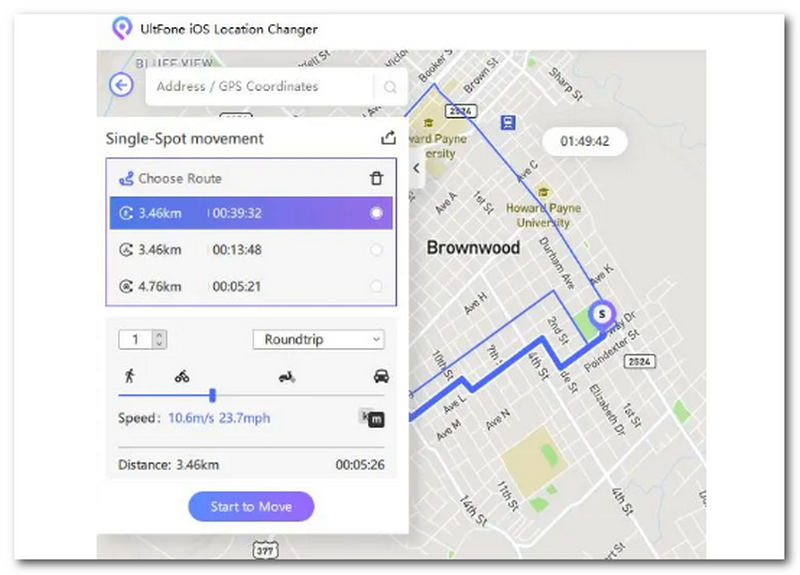 Stimulate Gps Movement