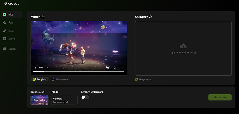 Viggle Ai Interface