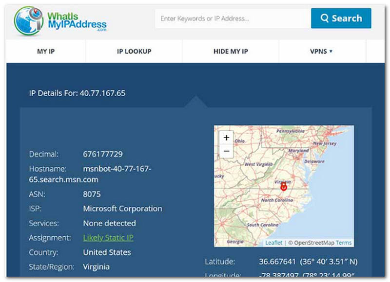WhatIsMyIP Address